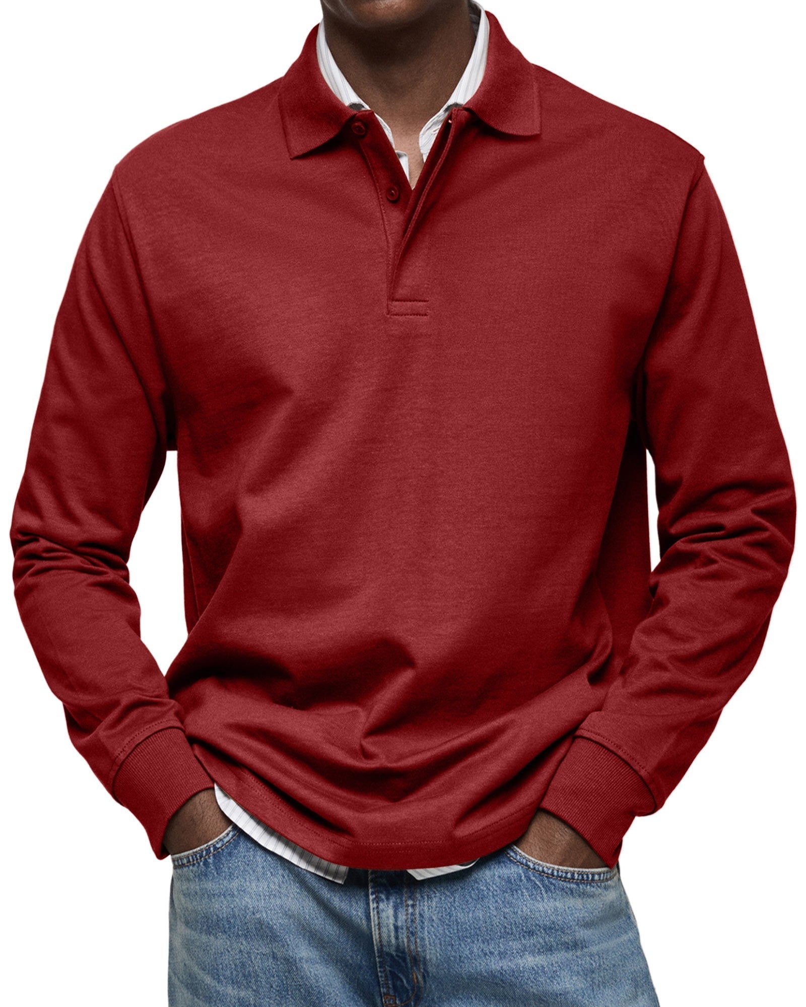 TOM | LONG-SLEEVED POLO SHIRT