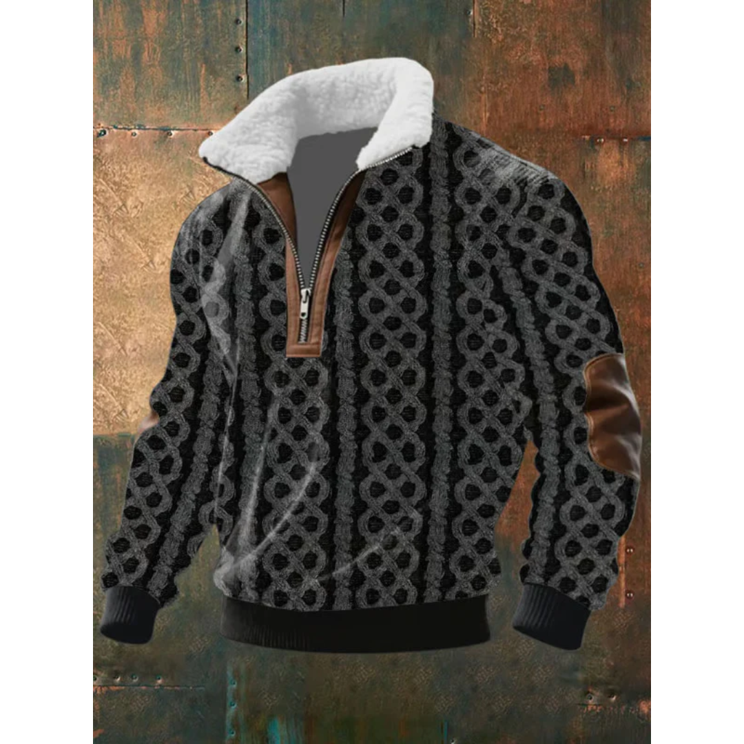 MILIANIA | FLEECE PULLOVER WITH HIGH COLLAR