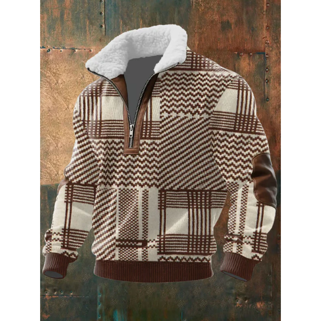 MILIANIA | FLEECE PULLOVER WITH HIGH COLLAR