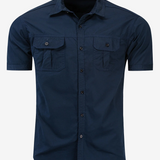 Men's Casual Outdoor Pocket Cotton Short Sleeve Shirt