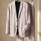 ENZO REFINED LINEN SUIT