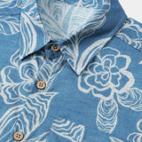 Men's Casual Short Sleeve Tropical Floral Leisure Shirt