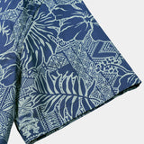 Men's Breathable Short Sleeve Tropical Botanical Cotton Shirt