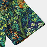 Men's Tropical Green Botanical Cotton Hawaiian Shirt