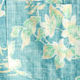 Men's Vintage Hawaiian Tropical Floral Print Pocket Beach Summer Short Sleeve Button Shirt