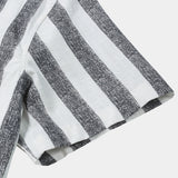 Men's Breathable Cotton Stripe Short Sleeve Lightweight Cool Casual Summer Shirt