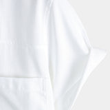 Men's Cotton & Linen Chest Pockets Solid Colour Short Sleeve Shirt