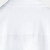 Men's Cotton & Linen Chest Pockets Solid Colour Short Sleeve Shirt