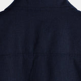 Men's Cotton & Linen Chest Pockets Solid Colour Short Sleeve Shirt