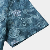 Men's Tropical Floral Short Sleeve Lightweight Breathable Casual Shirt