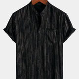 Men's Everyday Casual Striped Short Sleeve Shirt