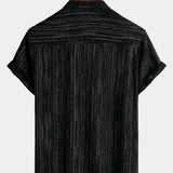 Men's Everyday Casual Striped Short Sleeve Shirt
