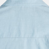 Men's Solid Colour Linen Cotton Pocket Casual Short Sleeve Shirt