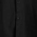 Men's Solid Colour Linen Cotton Pocket Casual Short Sleeve Shirt