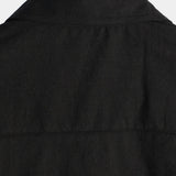 Men's Solid Colour Linen Cotton Pocket Casual Short Sleeve Shirt