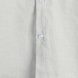 Men's Solid Colour Linen Cotton Pocket Casual Short Sleeve Shirt
