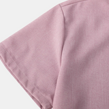 Men's Breathable Solid Colour Cotton Button Up Casual Short Sleeve Shirt