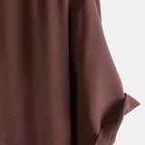 Men's Brown Casual Solid Colour Rayon Summer Short Sleeve Shirt