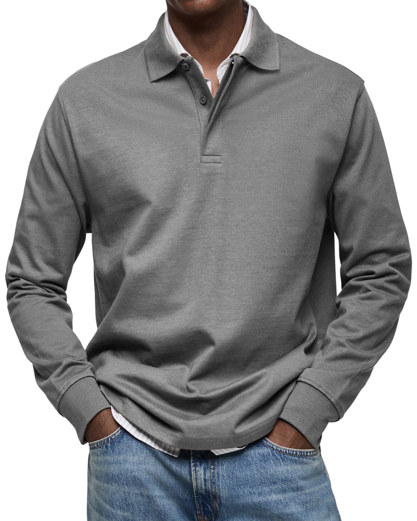 TOM | LONG-SLEEVED POLO SHIRT