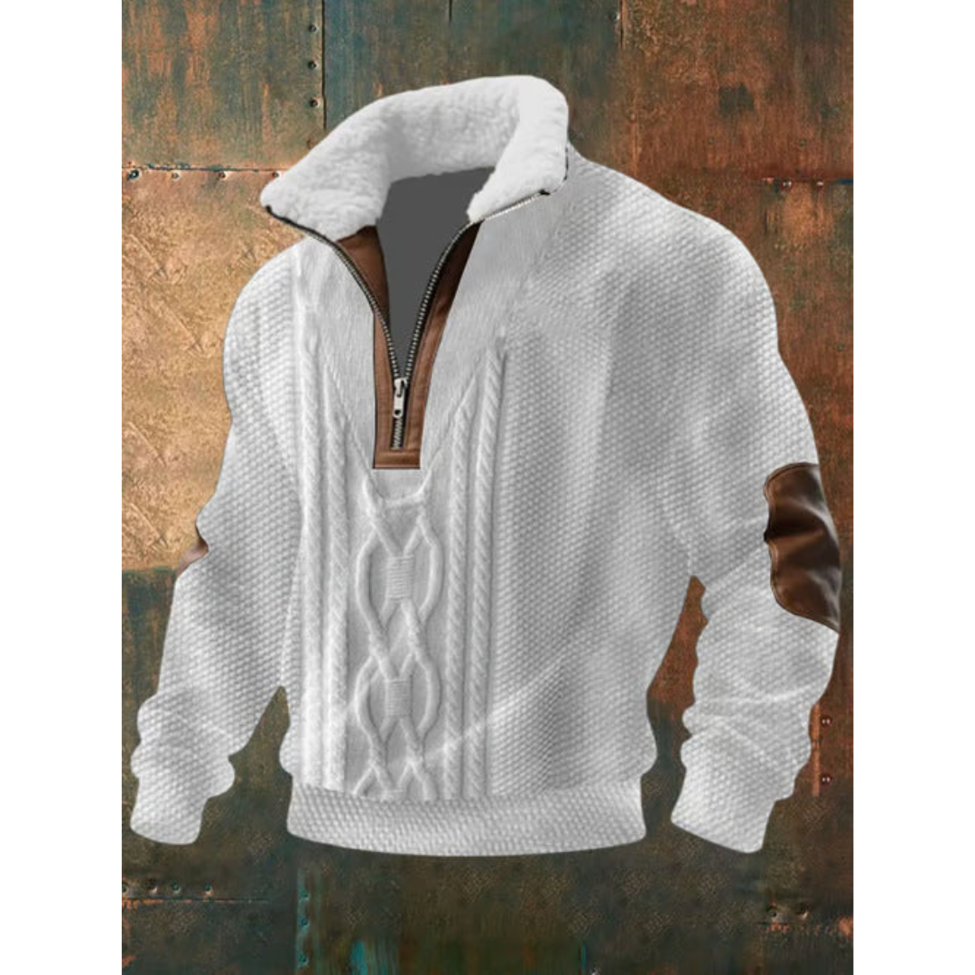 MILIANIA | FLEECE PULLOVER WITH HIGH COLLAR