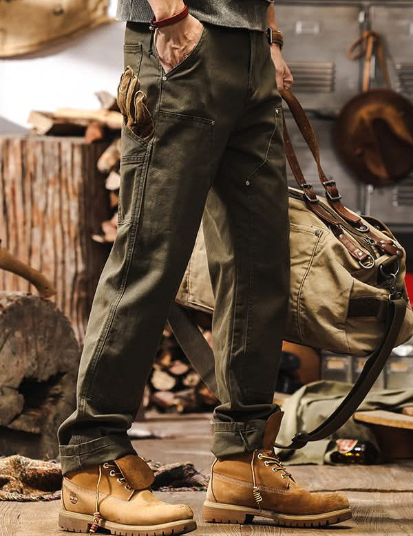 RUGGED WORKWEAR STRAIGHT-LEG UTILITY PANTS