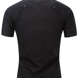Men's Outdoor Casual Cotton Pocket Short Sleeve Shirt