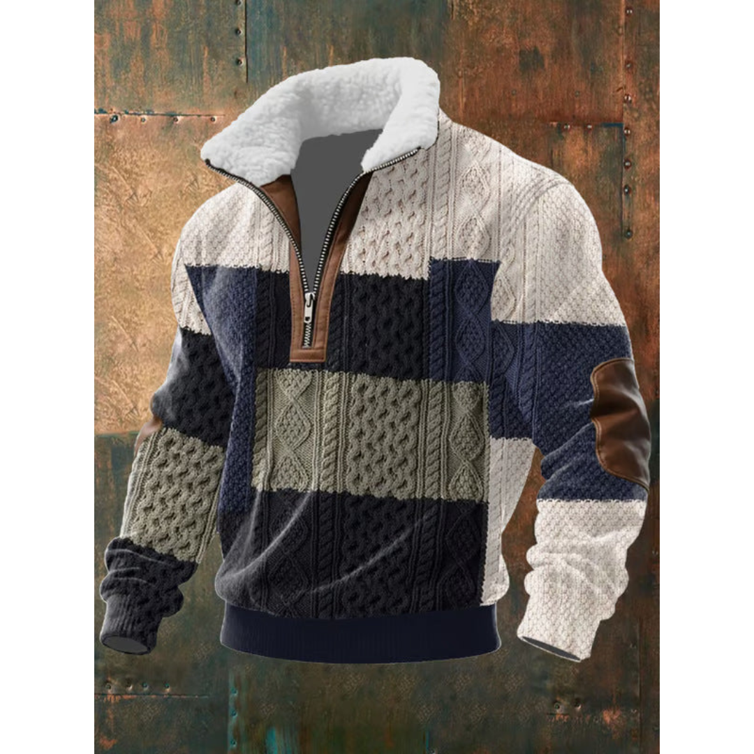 MILIANIA | FLEECE PULLOVER WITH HIGH COLLAR