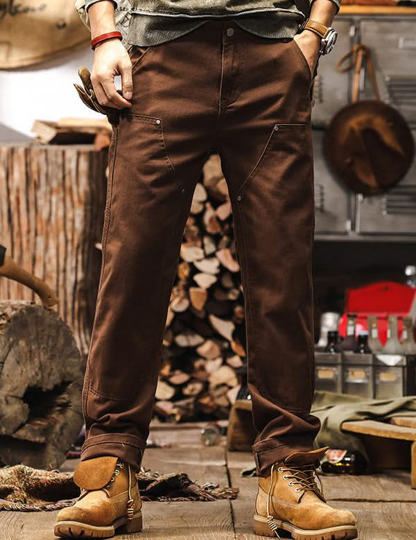 RUGGED WORKWEAR STRAIGHT-LEG UTILITY PANTS