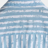 Men's Hawaiian Casual Striped Short Sleeve Summer Shirt