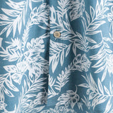 Men's Blue Tropical Short Sleeve Summer Hawaiian Shirt