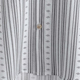 Men's Casual Striped Short Sleeve Summer Button Up Shirt