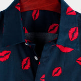 Men's Casual Holiday Pocket Short Sleeve Shirt