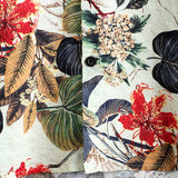 Men's Flower Cotton Tropical Floral Summer Button-Up Hawaiian Shirt