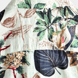Men's Flower Cotton Tropical Floral Summer Button-Up Hawaiian Shirt