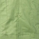 Men's Pocket Linen Cuban Guayabera Summer Camp Button Up Short Sleeve Casual Shirt