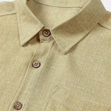 Men's Casual Comfort Solid Sport Short Sleeve Shirt