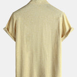 Men's Casual Comfort Solid Sport Short Sleeve Shirt