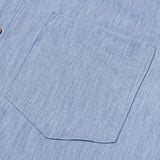 Men's Comfort Solid Blue Sport Short Sleeve Shirt