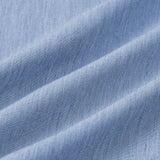 Men's Comfort Solid Blue Sport Short Sleeve Shirt