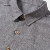 Men's Casual Solid Soft Casual Button Up Short Sleeve Shirt