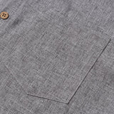 Men's Casual Solid Soft Casual Button Up Short Sleeve Shirt