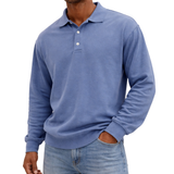 DIVENZIO – CASUAL MEN'S POLO SHIRT WITH LONG SLEEVES
