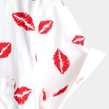 Men's Casual Holiday Pocket Short Sleeve Shirt