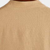 Men's Solid Colour Stand Collar Half Button Pocket Front Shirt