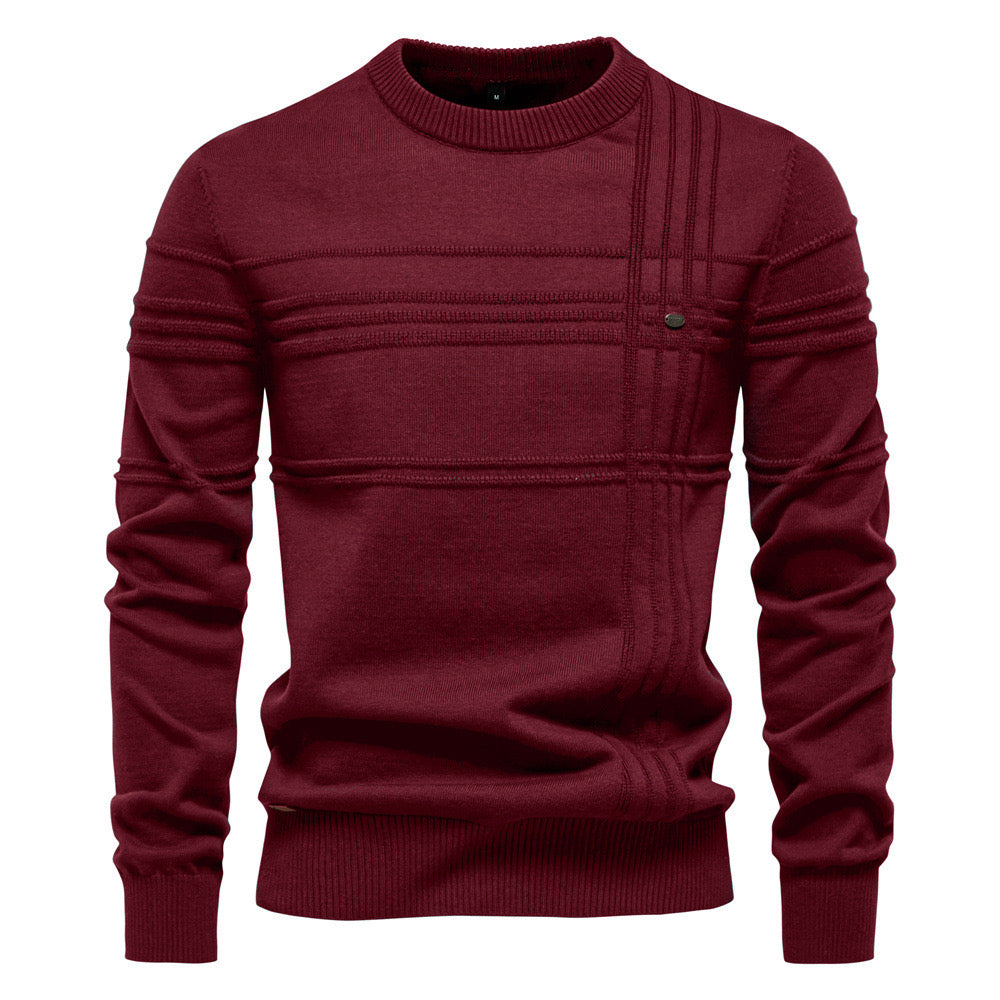 LEANDRO | ELEGANT MEN'S JUMPER WITH CHECK PATTERN