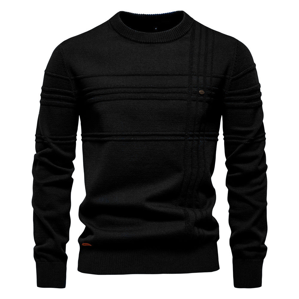 LEANDRO | ELEGANT MEN'S JUMPER WITH CHECK PATTERN
