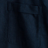 Men's Solid Colour Stand Collar Half Button Pocket Front Shirt