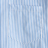 Men's Casual Striped Pocket Short Sleeve Shirt