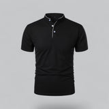 Arthur | Collarless Polo Shirt