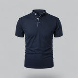Arthur | Collarless Polo Shirt